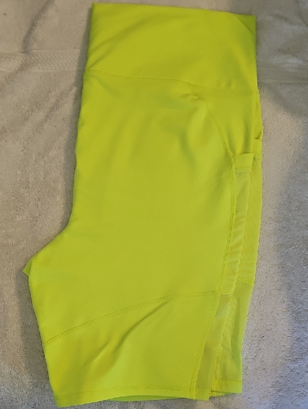 Neon Yellow Athletic Shorts